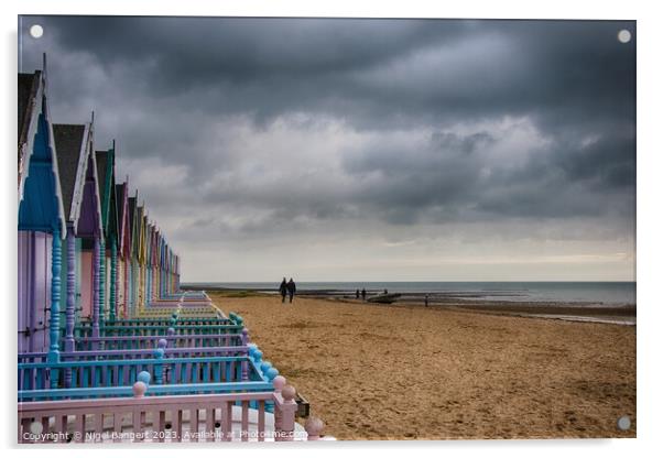 On The Beach Acrylic by Nigel Bangert