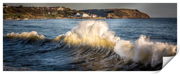 Scarborough Wave Print by Tim Hill