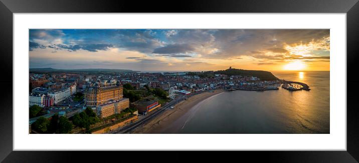 Majestic Sunrise over Scarborough Framed Mounted Print by Tim Hill
