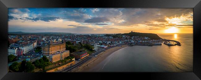 Majestic Sunrise over Scarborough Framed Print by Tim Hill