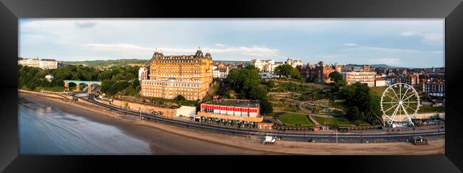 Scarborough Seafront Panoramic Framed Print by Tim Hill