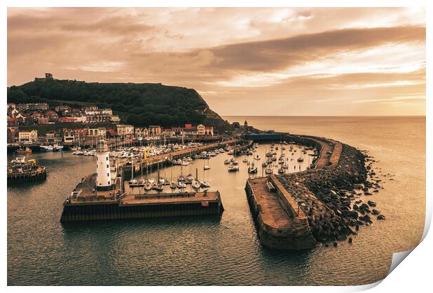 Scarborough from Above Print by Tim Hill