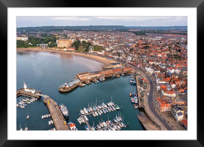 Scarborough from Above Framed Mounted Print by Tim Hill