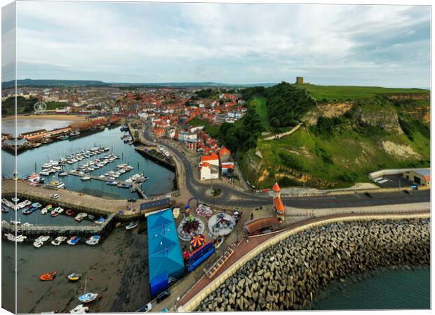 Scarborough from Above Canvas Print by Tim Hill