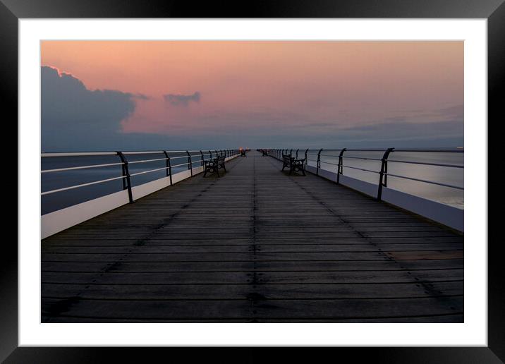 Saltburn by the Sea Pier Framed Mounted Print by Steve Smith