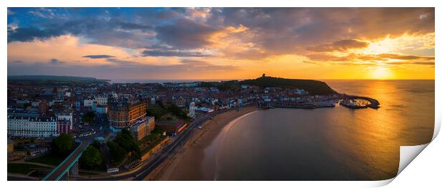 Scarborough Sunrise Panoramic Print by Tim Hill