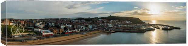 Scarborough Panoramic Canvas Print by Tim Hill