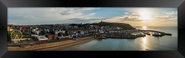 Scarborough Panoramic Framed Print by Tim Hill