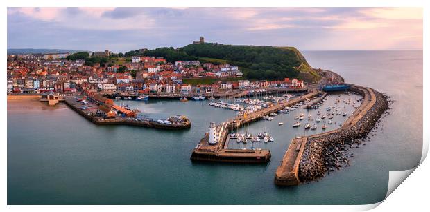 Scarborough Harbour North Yorkshire Print by Tim Hill
