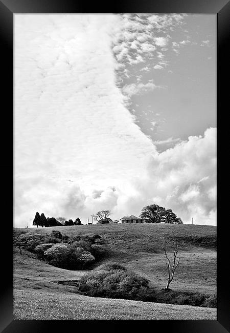 In the Clouds 2 Framed Print by Dennis Gay