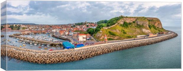 Scarborough from the Air Canvas Print by Tim Hill