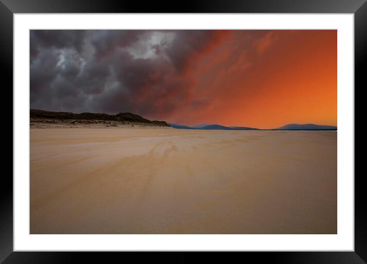 Luskentyre Beach Framed Mounted Print by Steve Smith