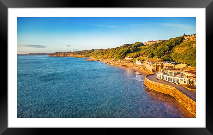 Scarborough Spa Bandstand from Above Framed Mounted Print by Tim Hill