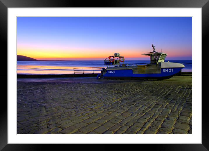 Filey Sunrise Framed Mounted Print by Steve Smith