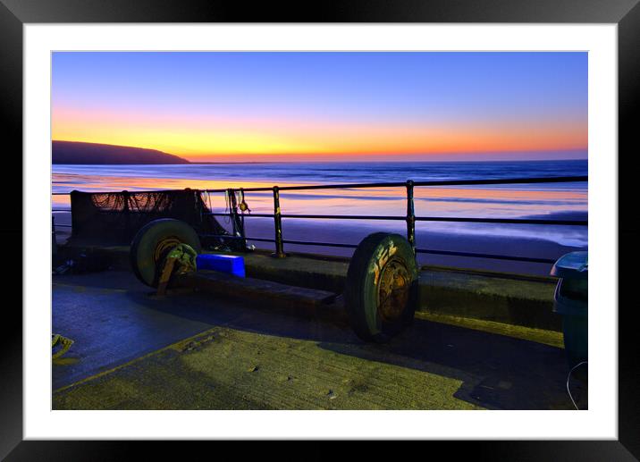 Filey Sunrise Framed Mounted Print by Steve Smith