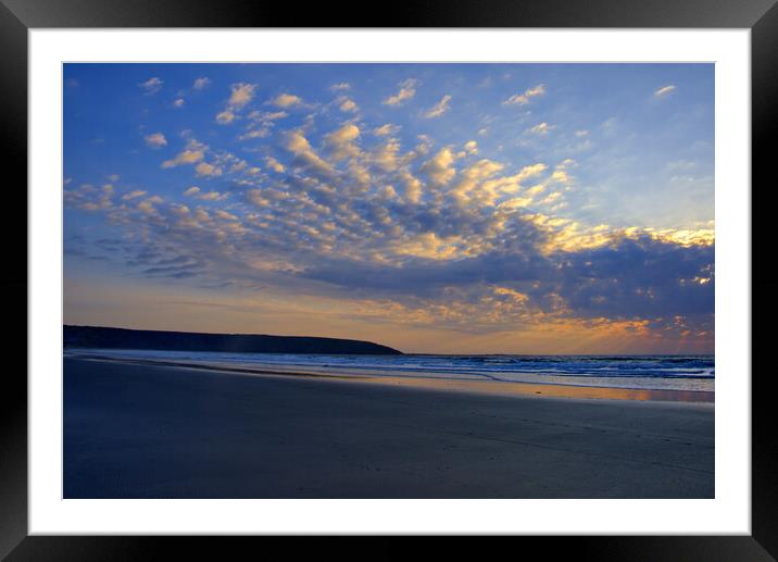 Filey Skies Framed Mounted Print by Steve Smith