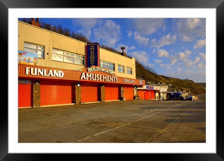 Filey Funland Framed Mounted Print by Steve Smith