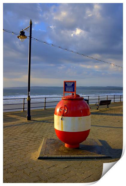 Filey Seafront Print by Steve Smith