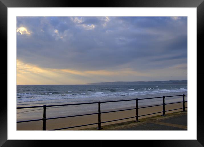 Filey Promenade Framed Mounted Print by Steve Smith
