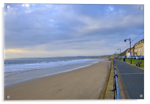 Filey Seafront Acrylic by Steve Smith