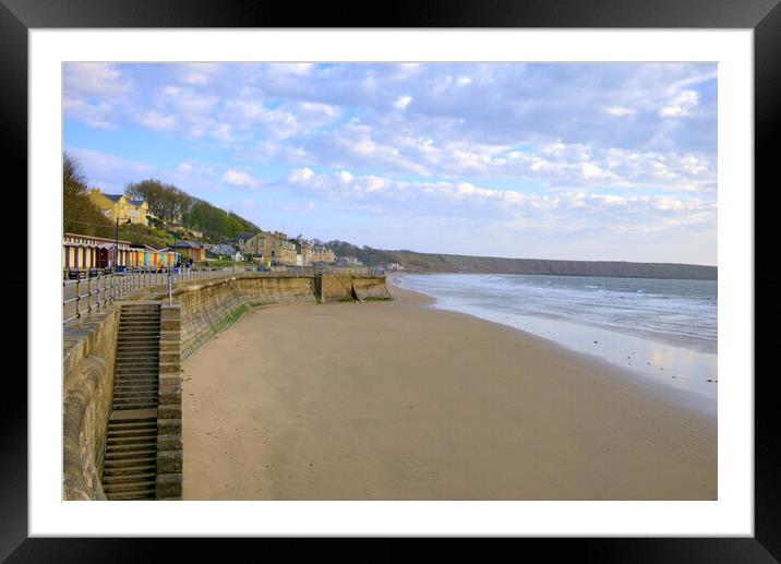 Filey Beach Yorkshire Framed Mounted Print by Steve Smith
