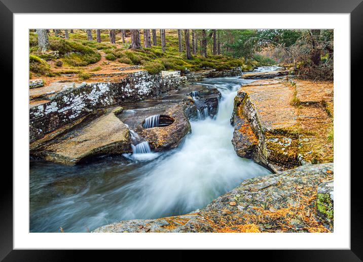 Punch Bowl, Quoich Water, Cairngorms National Park Framed Mounted Print by David Ross