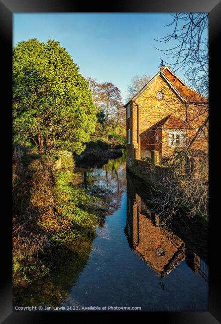 Tranquil Reflections of the River Dun Framed Print by Ian Lewis