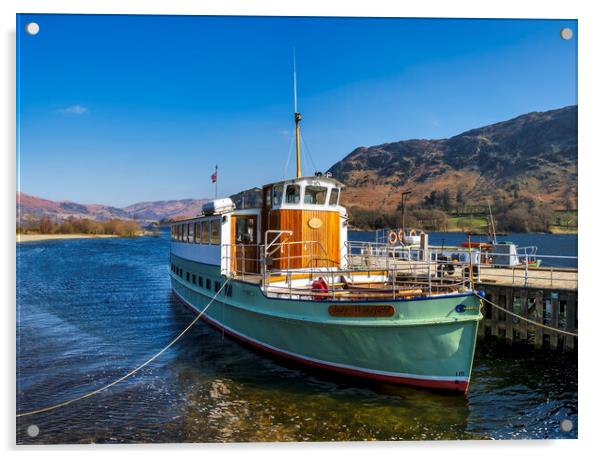 Ullswater Steamers Lady Wakefield Acrylic by Tim Hill
