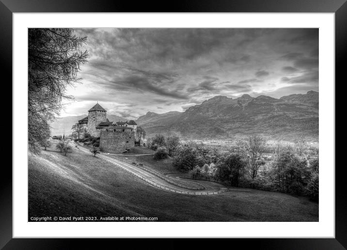 Vaduz Castle Liechtenstein  Framed Mounted Print by David Pyatt