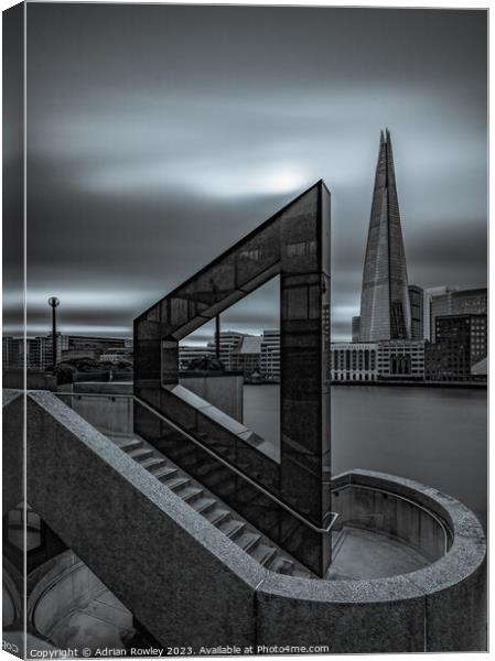 Majestic View of The Shard Canvas Print by Adrian Rowley