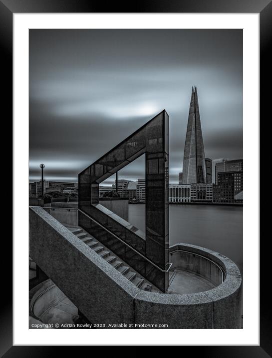 Majestic View of The Shard Framed Mounted Print by Adrian Rowley