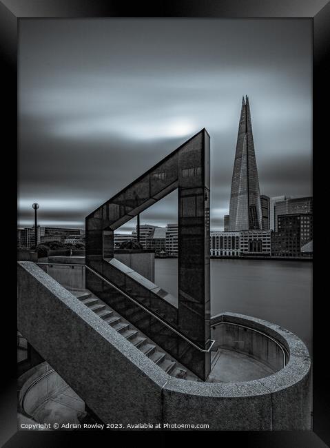 Majestic View of The Shard Framed Print by Adrian Rowley