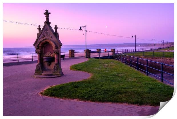  Filey Victorian Drinking Fountain Print by Tim Hill