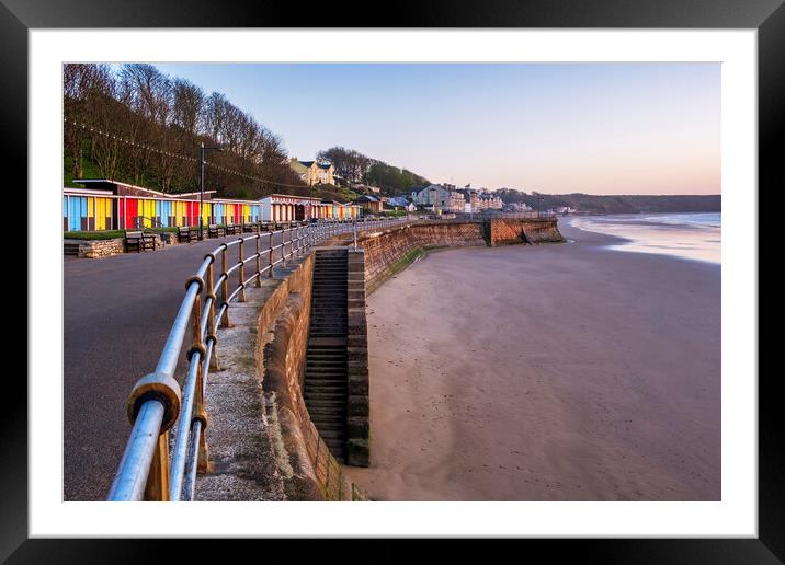 Colourful Memories at Filey Beach Framed Mounted Print by Tim Hill