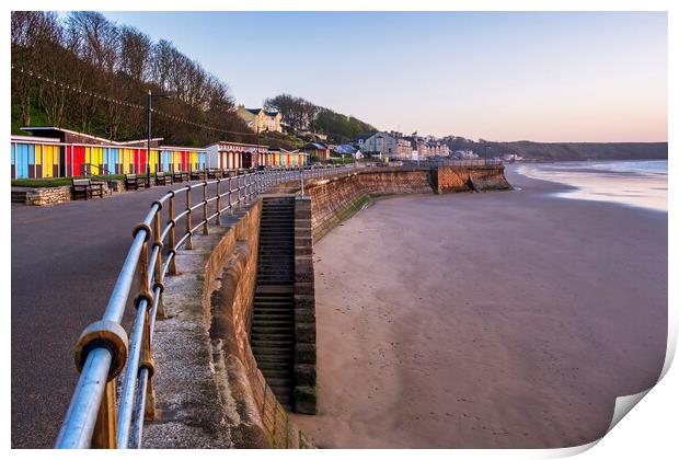 Colourful Memories at Filey Beach Print by Tim Hill