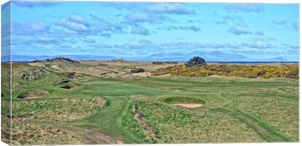 The iconic Postage Stamp Troon, Ayrshire, Scotland Canvas Print by Allan Durward Photography