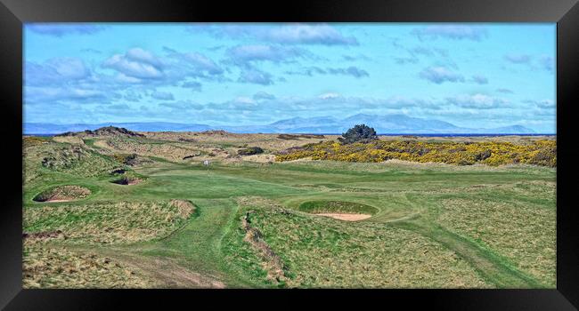 The iconic Postage Stamp Troon, Ayrshire, Scotland Framed Print by Allan Durward Photography