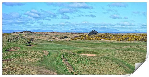 The iconic Postage Stamp Troon, Ayrshire, Scotland Print by Allan Durward Photography