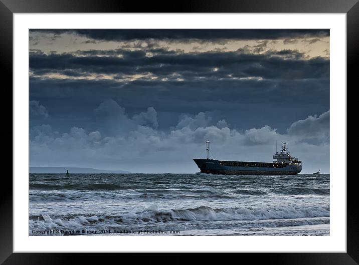 Over the Bar Framed Mounted Print by Dave Wilkinson North Devon Ph