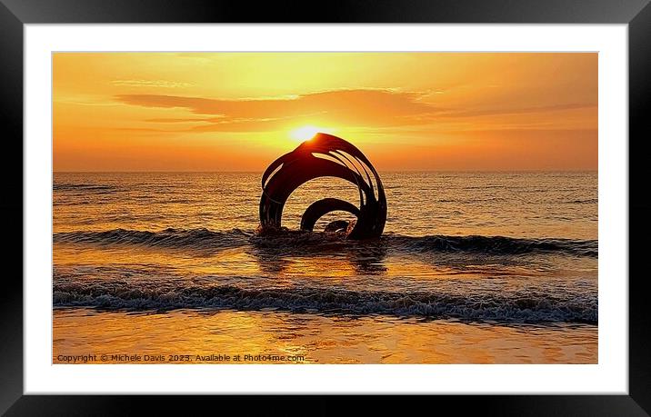 Mary's Shell Sunset Framed Mounted Print by Michele Davis
