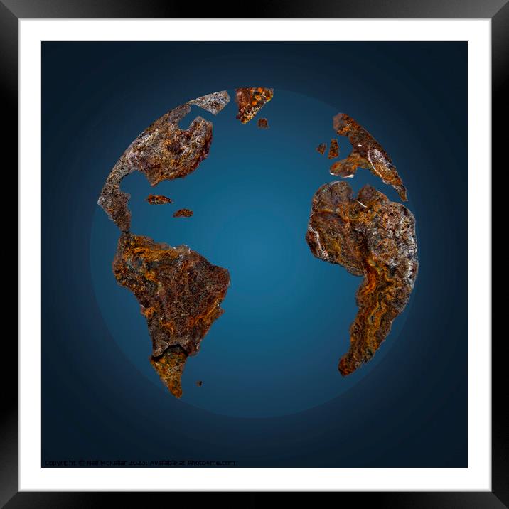 A Rusting World Framed Mounted Print by Neil McKellar