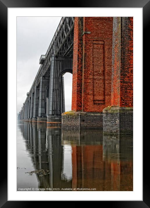 Tay Rail Bridge Framed Mounted Print by Corinne Mills