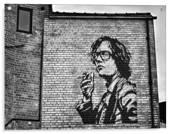 Jarvis Cocker Mural, Sheffield Acrylic by Darren Galpin