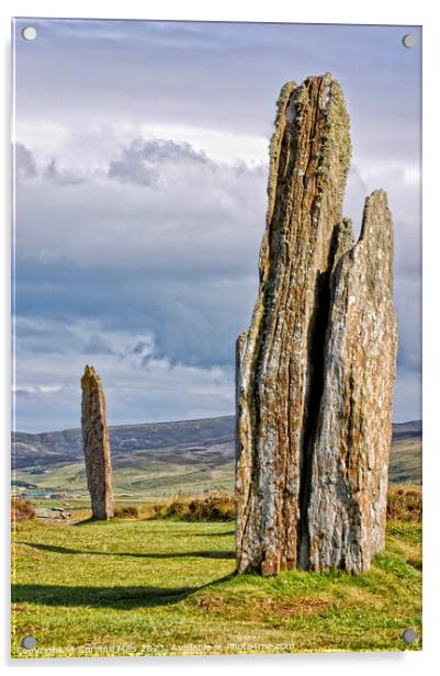 Ring of Brodgar, Orkney Islands Acrylic by Corinne Mills
