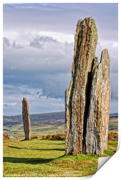 Ring of Brodgar, Orkney Islands Print by Corinne Mills