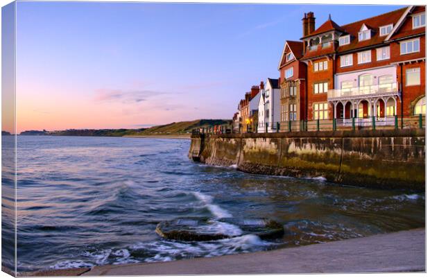 Sandsend North Yorkshire Canvas Print by Steve Smith