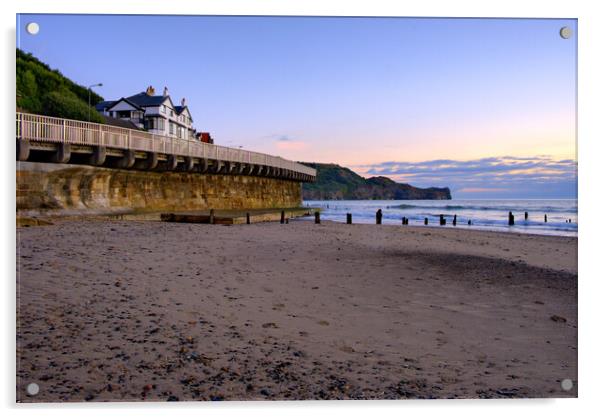 Sandsend North Yorkshire Acrylic by Steve Smith