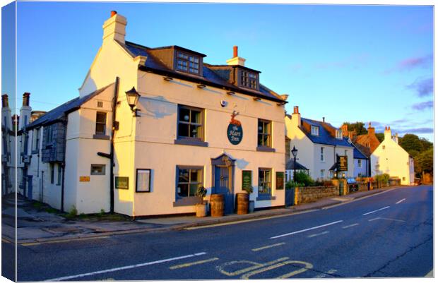 The Hart Inn Sandsend Canvas Print by Steve Smith