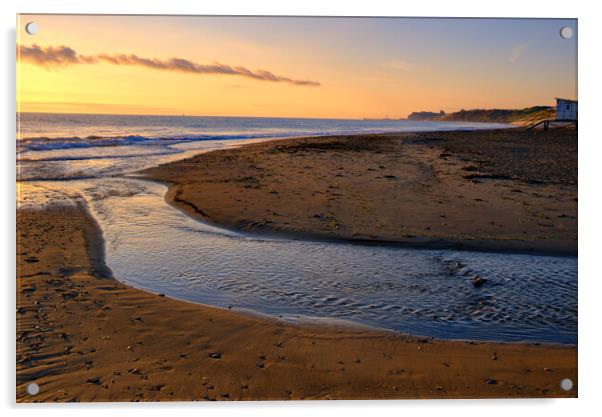 Majestic Coastline of Sandsend Acrylic by Steve Smith