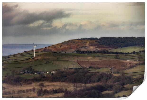 Scenes of Yorkshire From Long Lee - Glow Print by Glen Allen